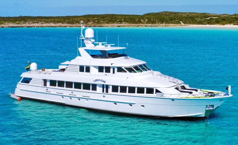 Lone Star Yacht Photos Pics LONE STAR 130' Hatteras 1995 M/Y