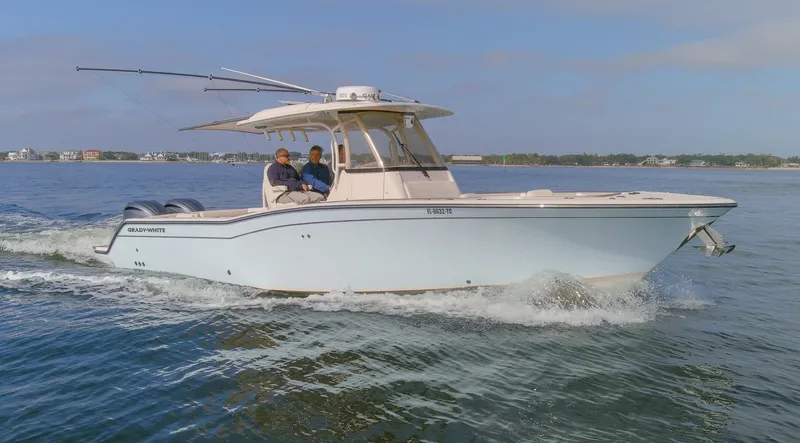 No Name Yacht Photos Pics 2022 Grady-White 326 CANYON boat cruising on open water.