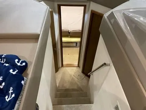 Merrily Ann Yacht Photos Pics Companionway to Staterooms