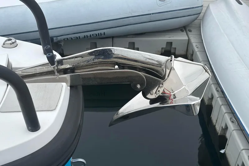 License To Chill Yacht Photos Pics Stainless steel Ultra anchor & electric winch