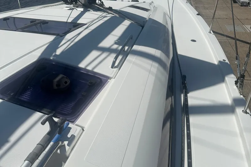  Yacht Photos Pics 2017 Jeanneau Sun Odyssey 51 yacht deck with sleek design and modern features.