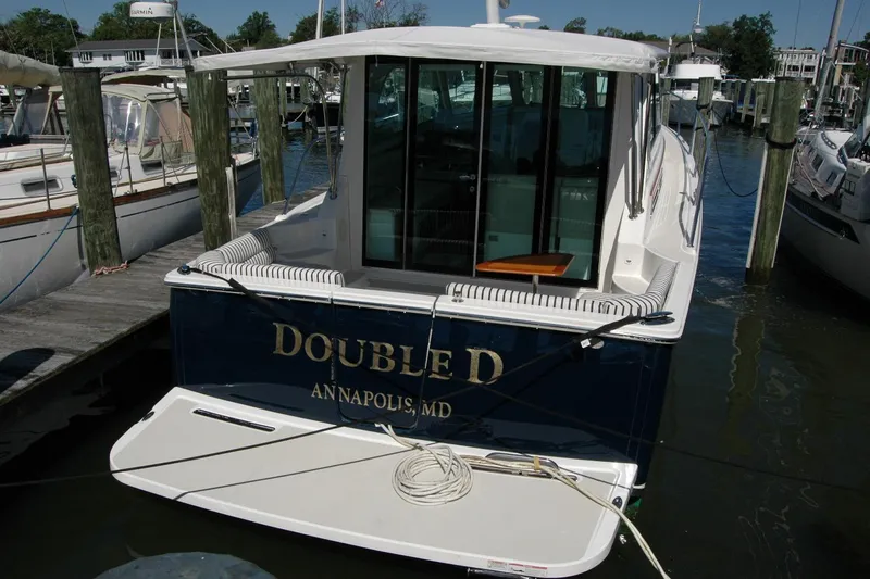 Double D Yacht Photos Pics 2014 Back Cove 37 boat docked in Annapolis, Maryland marina.