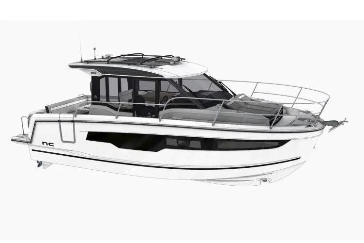  Yacht Photos Pics Manufacturer Provided Image: 2025 Jeanneau NC 895 Series 2 boat, sleek design, white exterior, modern cabin cruiser.