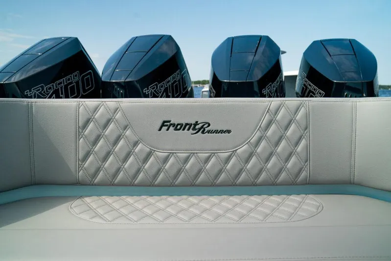  Yacht Photos Pics 2026 Front Runner 39 Center Console with quad engines and luxury seating.