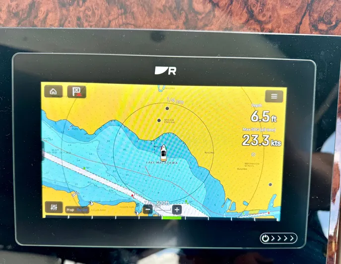 Gratitude Yacht Photos Pics RayMarine Multi-Function Display