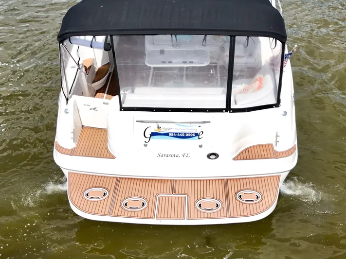 Gratitude Yacht Photos Pics Swim Platform - Faux Teak Decking