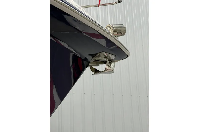  Yacht Photos Pics 2004 Formula 34 Performance Cruiser bow with anchor, against a white background.