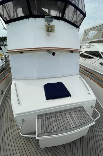 Meritage Yacht Photos Pics Grand Banks 42 Classic yacht, 1990 model, featuring a spacious deck and elegant design.
