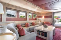 Luxurious interior of 1986 Motor Yacht 38m Nicolini with elegant seating and decor.