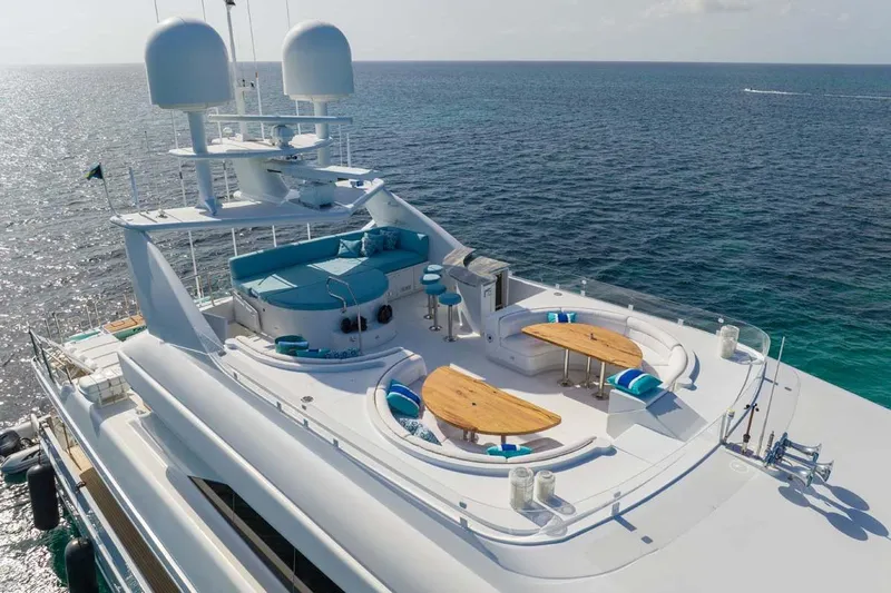 Cupcake Yacht Photos Pics Luxurious 2001 Westship Skylounge yacht with spacious deck and ocean view.