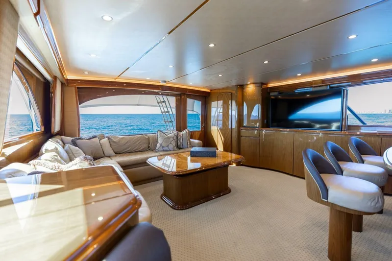 Reel Fire Yacht Photos Pics 2013 Viking 76 Convertible- REEL FIRE- Salon