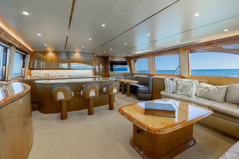 Reel Fire Yacht Photos Pics 2013 Viking 76 Convertible- REEL FIRE- Salon