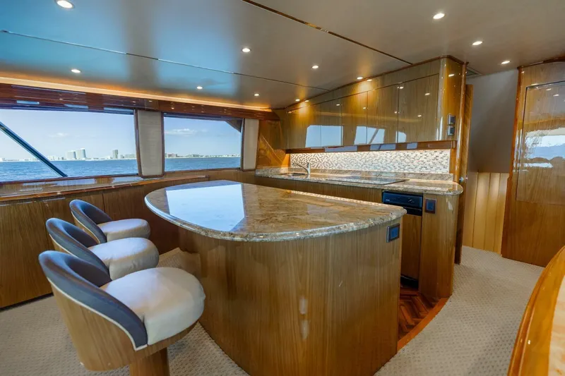 Reel Fire Yacht Photos Pics 2013 Viking 76 Convertible- REEL FIRE- Galley