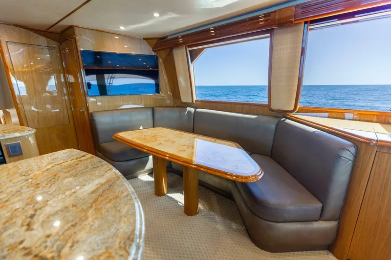 Reel Fire Yacht Photos Pics 2013 Viking 76 Convertible- REEL FIRE- Dinnette