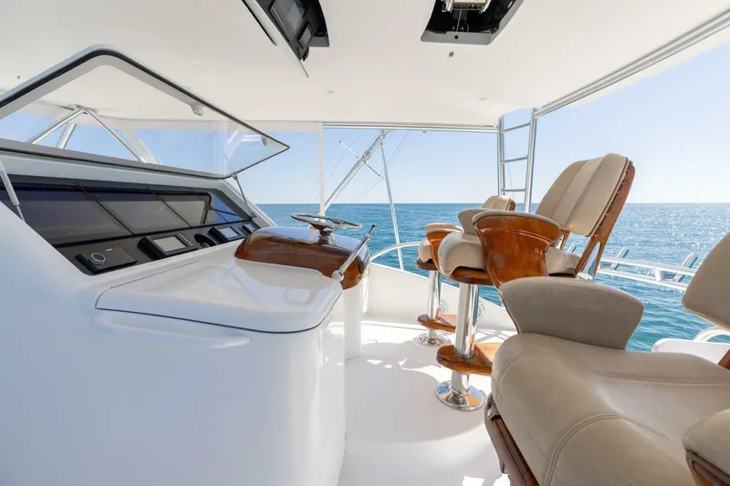 Reel Fire Yacht Photos Pics 2013 Viking 76 Convertible- REEL FIRE- Helm