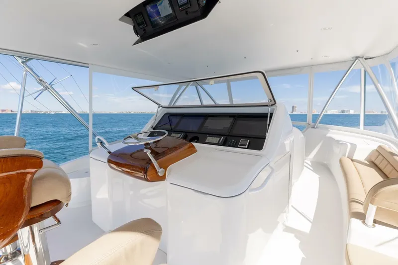 Reel Fire Yacht Photos Pics 2013 Viking 76 Convertible- REEL FIRE- Helm