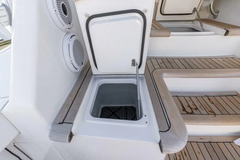 Reel Fire Yacht Photos Pics 2013 Viking 76 Convertible- REEL FIRE- Cockpit Storage