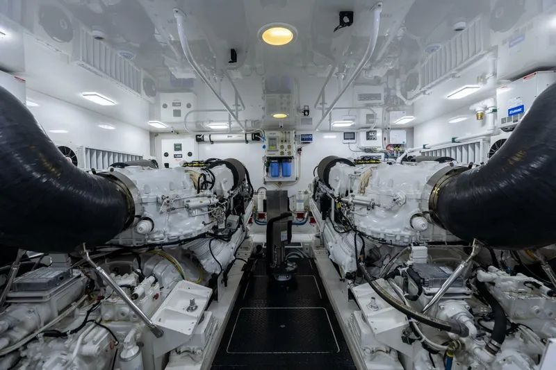 Reel Fire Yacht Photos Pics 2013 Viking 76 Convertible- REEL FIRE- Engine Room