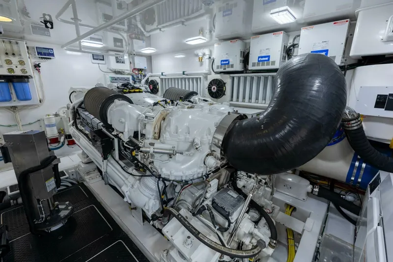 Reel Fire Yacht Photos Pics 2013 Viking 76 Convertible- REEL FIRE- Engine Room