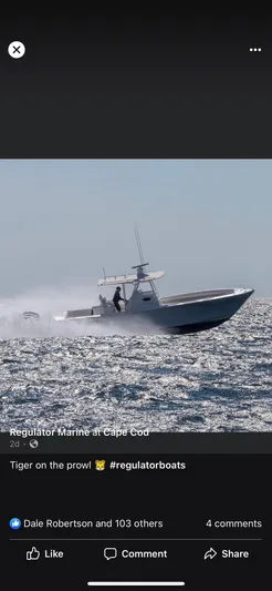 Tiger Yacht Photos Pics 2017 Regulator 34SS boat cruising on Cape Cod waters. #regulatorboats
