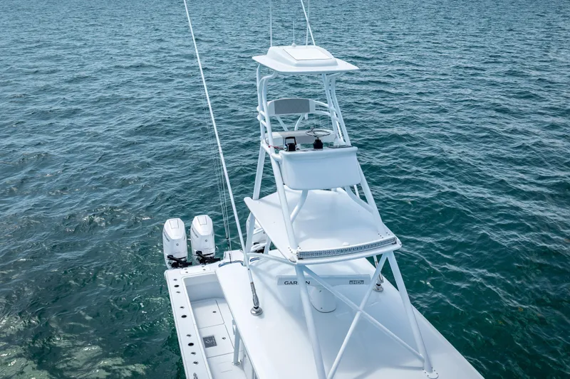 Cya Yacht Photos Pics 2025 Freeman 43 boat with dual engines on open water.