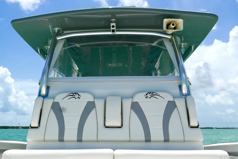  Yacht Photos Pics 2023 Prowler Renaissance Prowler 36 boat with sleek design and modern features on open water.