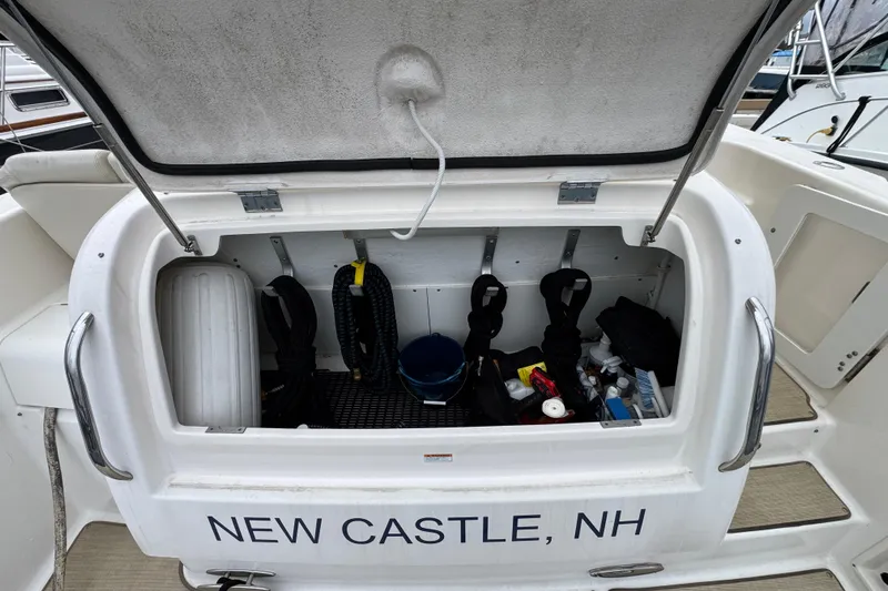  Yacht Photos Pics Open storage compartment on 2008 Tiara Yachts 3900 Sovran, New Castle, NH.