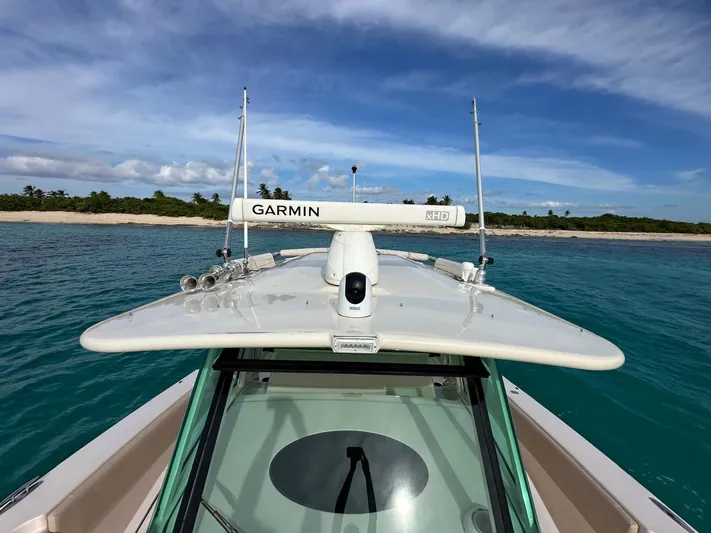  Yacht Photos Pics 2013 Grady-White Canyon 366 boat with Garmin radar, ocean view.