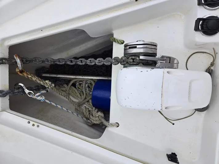 Salish Breeze Yacht Photos Pics Windlass & Anchor Locker