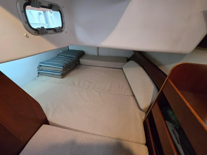 Salish Breeze Yacht Photos Pics Aft Cabin with Huge Berth and Storage Space