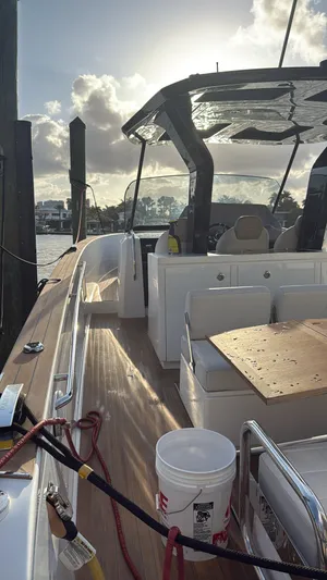  Yacht Photos Pics 2022 Pardo Yachts 38 docked, featuring sleek design and modern amenities.