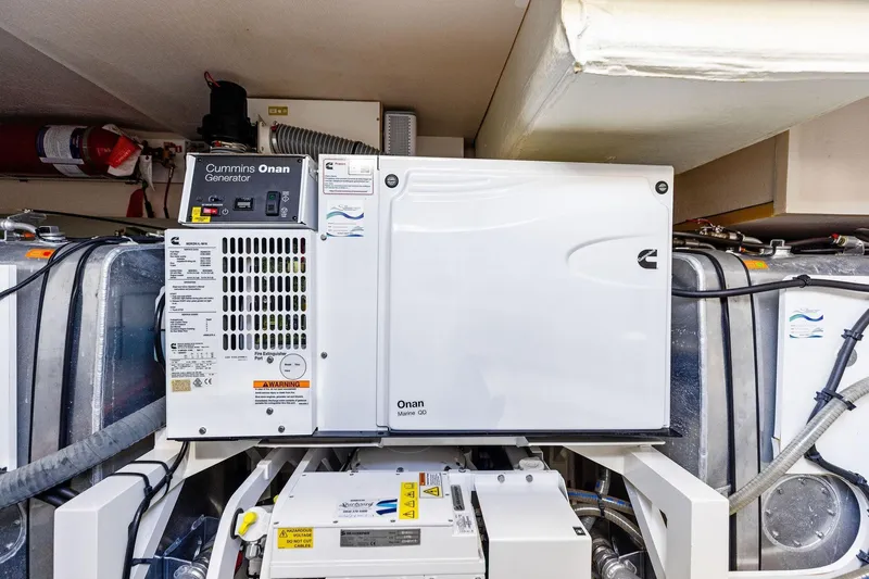  Yacht Photos Pics Cummins Onan generator in 2019 Prestige 520 yacht engine room.