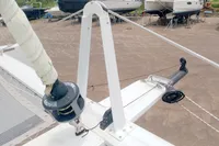 2023 Seawind 1600 Passagemaker sailboat deck with rigging details.