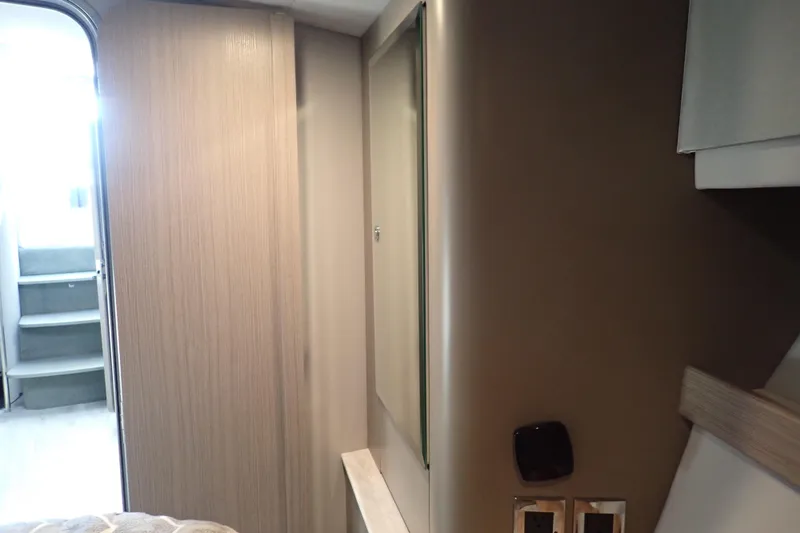  Yacht Photos Pics Interior of 2020 Formula 40 Performance Cruiser, featuring modern design and wooden accents.