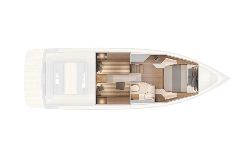  Yacht Photos Pics Manufacturer Provided Image: Layout of Pardo Yachts P38, 2025 model.