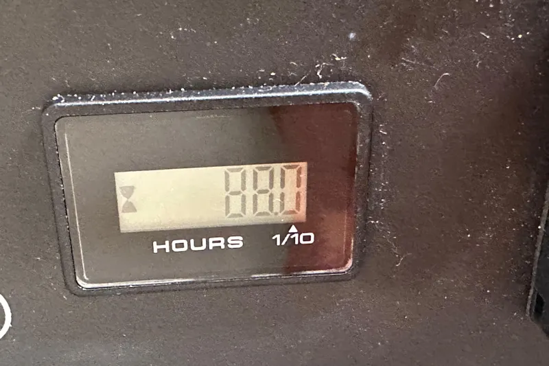 Imagine Yacht Photos Pics Hour meter display on 2017 Jeanneau 64 yacht, showing 88.1 hours.