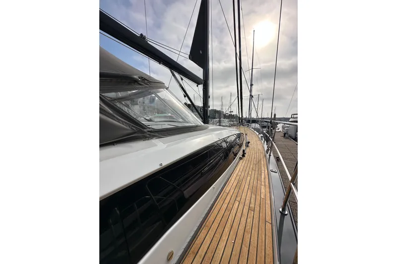 Imagine Yacht Photos Pics Jeanneau 64 yacht, 2017 model, showcasing sleek deck design and modern features.