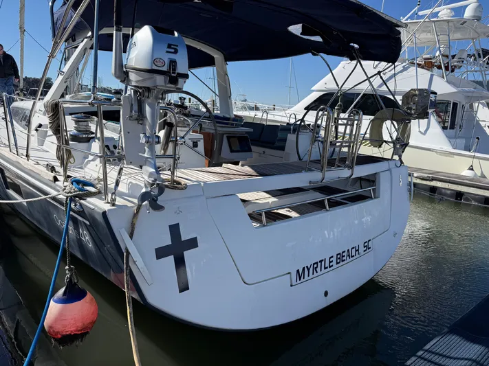 Overkill Yacht Photos Pics Beneteau Oceanis 48 sailboat, 2016 model, docked at Myrtle Beach.