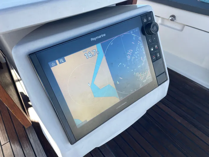 Overkill Yacht Photos Pics Raymarine navigation system on 2016 Beneteau Oceanis 48.