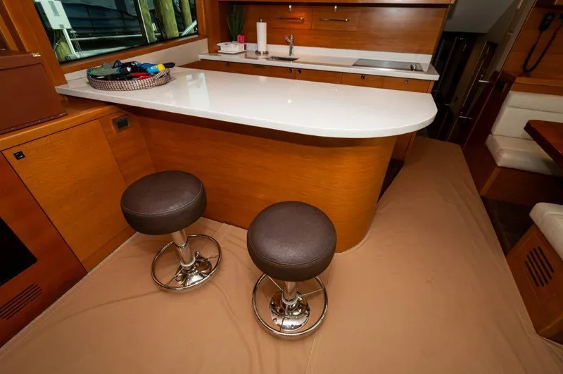 Knot On Call Yacht Photos Pics 2016 Hatteras GT60  KNOT ON CALL  Galley 5