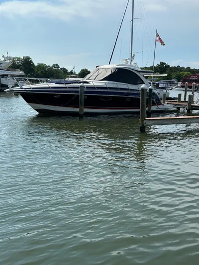  Yacht Photos Pics 2017 Formula 45 Yacht docked in a serene marina setting.