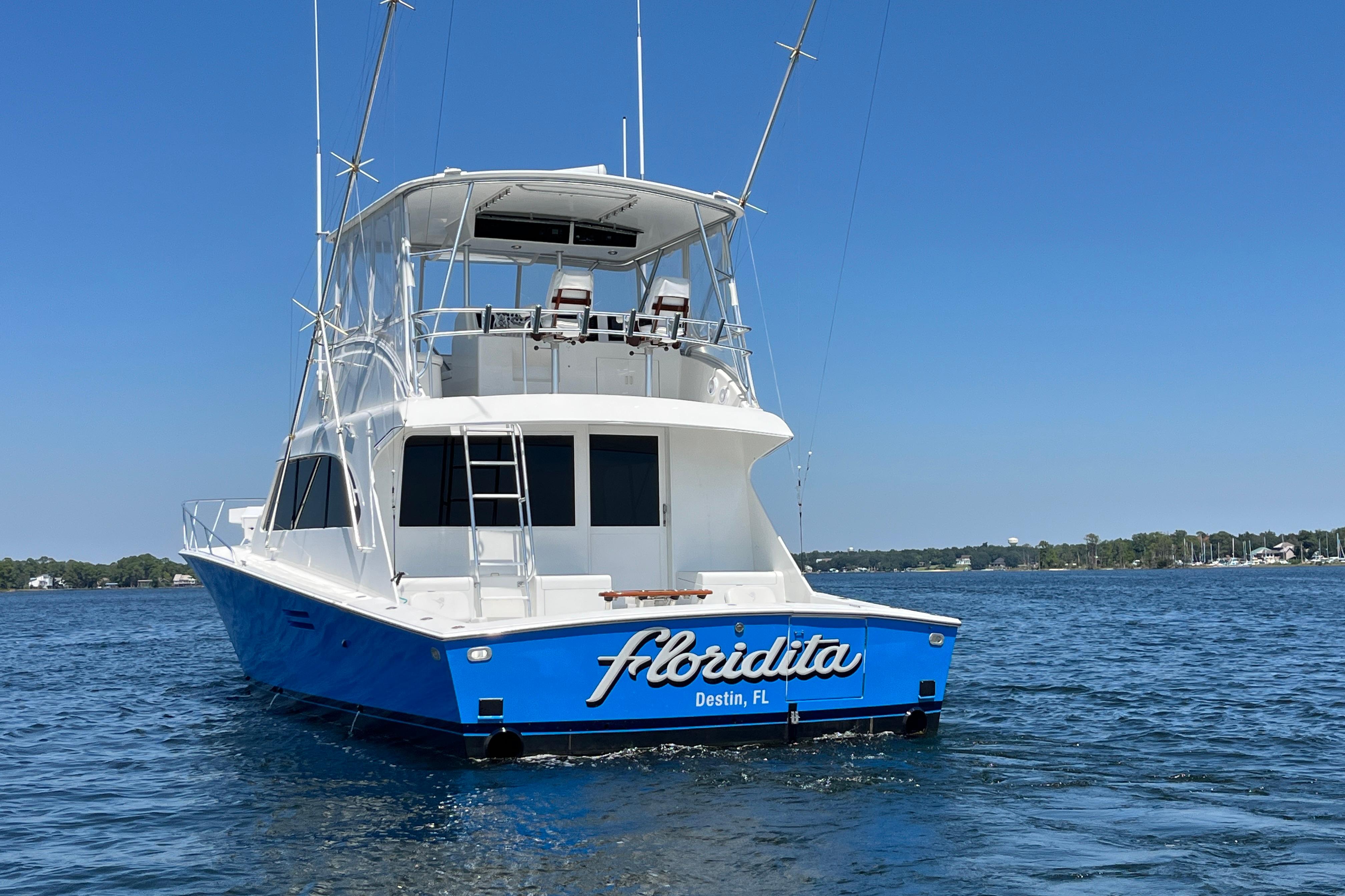 1997 Post Sportfish boat named Floridita on the water in Destin, FL.