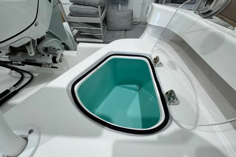  Yacht Photos Pics 2024 Albury Brothers 23 Forward Seating boat with open storage compartment.