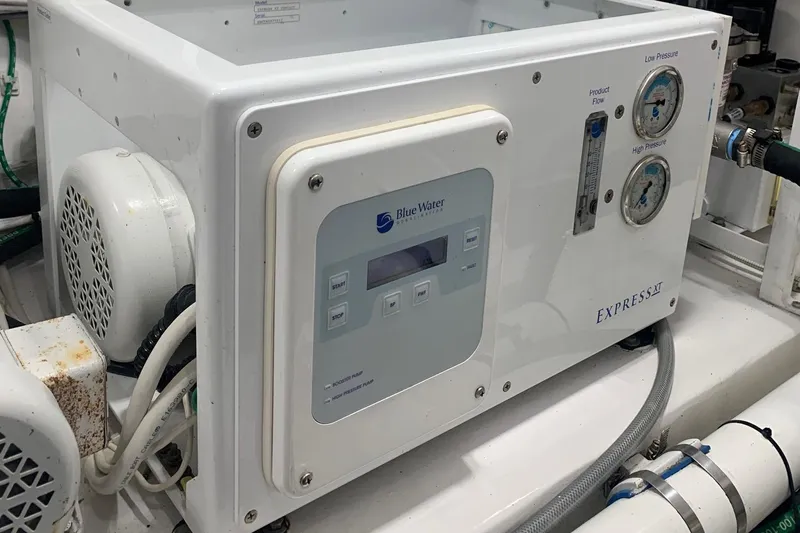 Fluid Power Yacht Photos Pics Water filtration system on a 2019 Viking 44 Sport Coupe yacht.