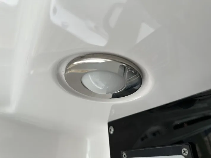 43 Everglades 435 Cc Yacht Photos Pics Recessed light fixture on 2017 Everglades 435 Center Console boat.