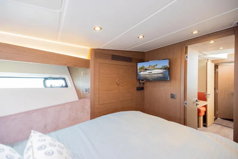 Elixir Yacht Photos Pics Luxurious interior of 2019 Beneteau Gran Turismo 46 yacht with modern amenities.