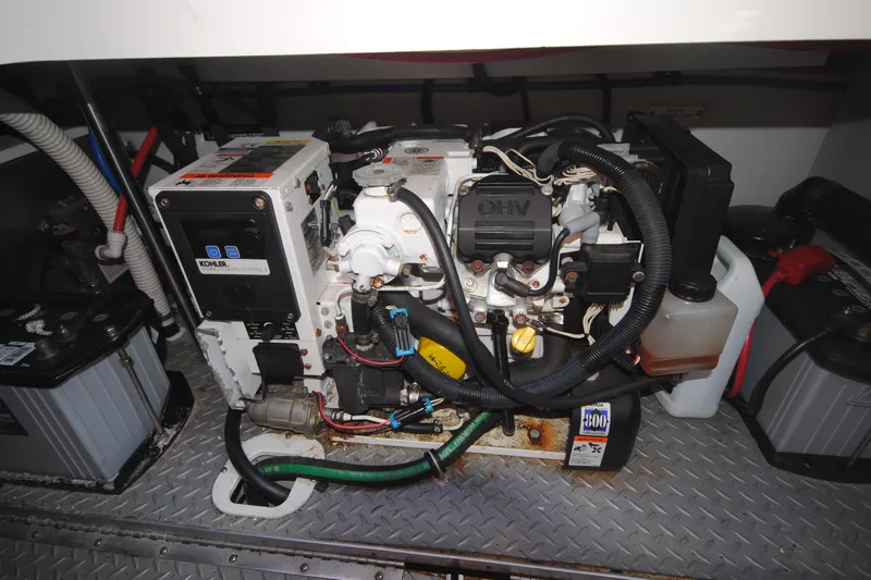  Yacht Photos Pics Engine compartment of 2017 Formula 370 Super Sport with Kohler generator.