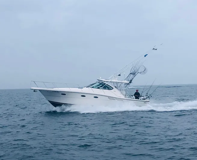  Yacht Photos Pics 2006 Tiara Yachts 3600 Open cruising on the ocean.