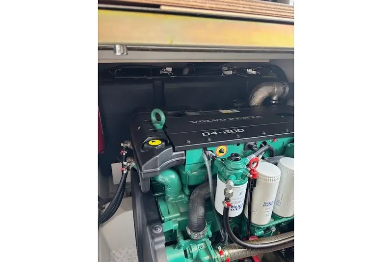 Sweet & Salty Yacht Photos Pics Volvo Penta D4-260 engine in 2019 Jeanneau Velasco 37F yacht.