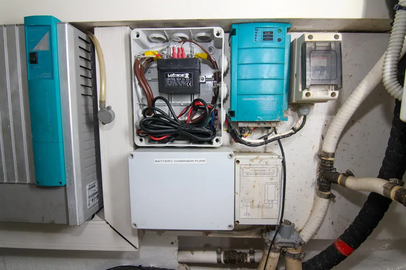 Love Life Yacht Photos Pics Electrical components and wiring inside a Riva 68' EGO SUPER yacht, 2009 model.